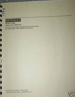 Keithley 179A Instruction Manual