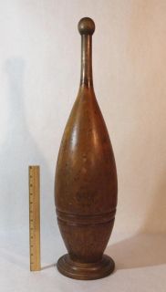 Large 19thC Antique American *S. D. Kehoe* Wood Indian Exercise Club