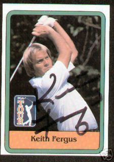 Keith Fergus Signed 1981 Donruss Golf Trading Card