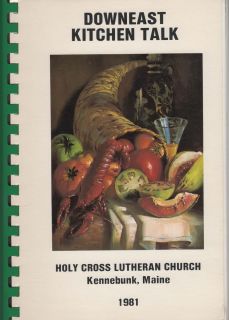 Kennebunk Maine Holy Cross Lutheran Church Cookbook