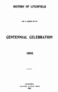 1897 Genealogy History Litchfield Maine Kennebec Co Me