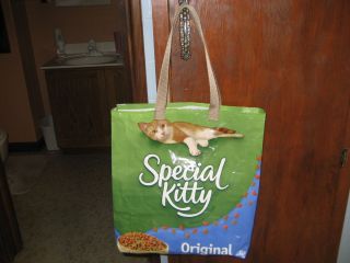 Reusable Recyle Eco Friendly Shopping Tote Bag Recycled Cat Food Bag