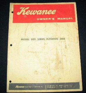 Kewaunee Model 800 Series Plowing Disk