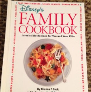 Disneys Family Cookbook by Deanna F Cook HC Spiral Bound