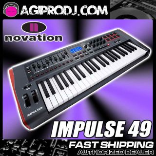 Novation Impulse 49 USB MIDI Controller Keyboard 49 Keys 815301000419