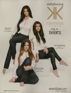 Khloe Kourtney Kim Kardashian Advertisement for  Clippings