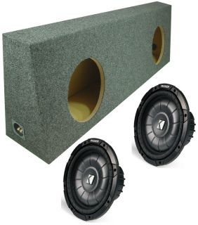 Kicker Car Subwoofer Package Includes 2 CVT10 10 Subs Truck Sub Box
