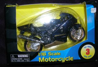 Toy Kid Connection 1 18 Kawasaki Ninja ZX 12R blue black Motorcycle