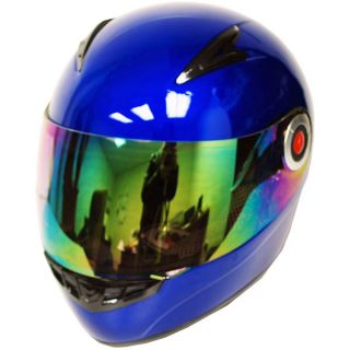 New Youth Kids Motorcycle MX ATV Dirt Bike Full Face Helmet Blue Size