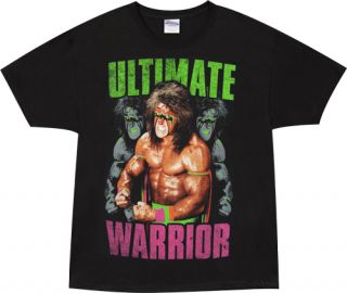 The Ultimate Warrior Darkness WWE WWF T Tee Shirt New