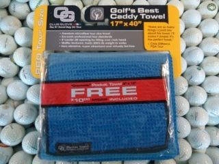 New Club Glove Microfiber Caddy + Pocket Towel ROYAL BLUE Border Edge