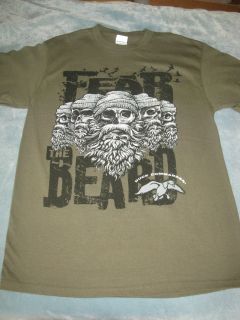 Commander Fear the Beard T shirt Buck Deer Hunting Duck Dynasty NWOT