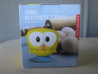 MOMA Museum Design Store Kikkerland Owl Kitchen Timer Yellow Retro