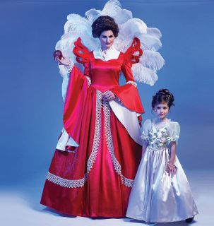 Pattern M6629 Snow White Evil Queen Princess Costumes Kids 3 8