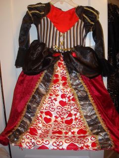 Boutique Queen of Hearts Kids Halloween Costume 4 8 New