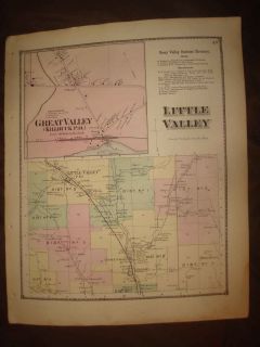 Antique 1869 Little Great Valley Killbuck Cattaraugus County New York
