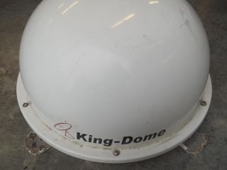 KING DOME IN MOTION BY KING CONTROLS RV SATELLITE SYSTEM WHITE DISH