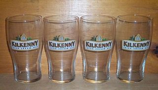 Kilkenny Irish Cream Ale 4 Pub Style 20oz Beer Glasses New