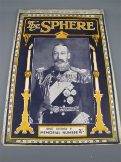 The Sphere Magazine Life of King George V London 1936