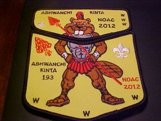 OA Ashwanchi Kinta Lodge 193 2012 NOAC Two Piece Set Mint