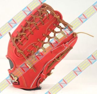 Woodz Baseball Gloves 13 Red Kip RHT Free SHIP