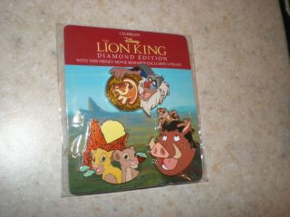 Lion King pin set 3 pins DMR Disney movie rewards simba nala rafiki