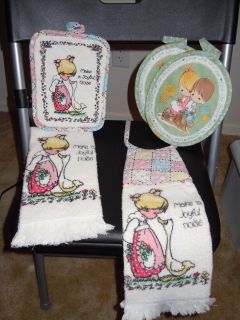 Precious Moments Kitchen Towels and Pot Holders