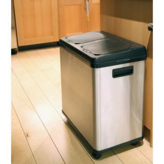  Sensor Stainless Steel Recycle Trash Can 16 Gal Kitchen Garbage Can