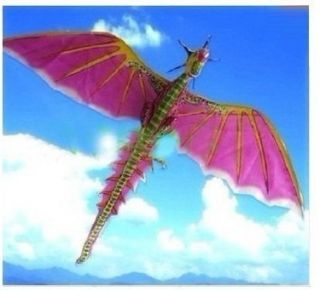 Pterosaur Kite Flying Jurassic Dragon Dinosaur Kite Pink Kites