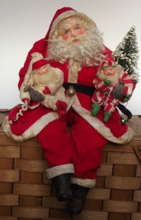 Kims Klaus Handmade Santa Claus Art Doll Elf Elves Vintage Anitique