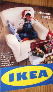 1993 IKEA Xmas Catalogue Home Kitchen Furniture Toys Price Pics 64 Pgs