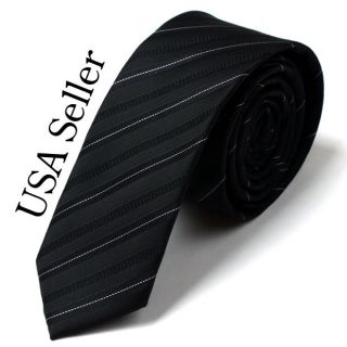 Mens Skinny Knit Tie Thin Slim Multi Style Woven Tie Necktie