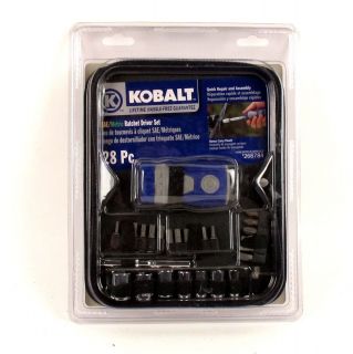 Kobalt 28 Piece Standard Metric Mechanics Tool Set with Case