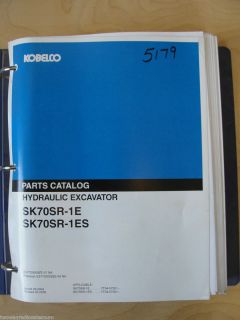 Kobelco Excavator SK70SR 1E SK70SR 1ES Parts Manual