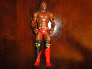 Mattel Basic Kofi Kingston in Black and Red Gear WWE Figure