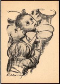 Kathe Kollwitz 1924 Hunger Relief Poster German Expressionist