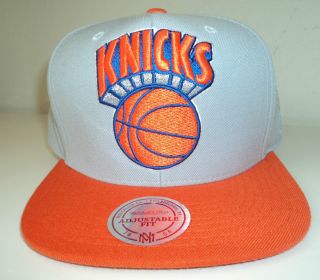 New York Knicks Snapback Mitchell and Ness Retro Hat Cap XL Cool Grey