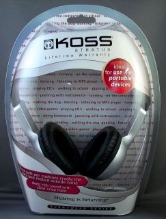 Koss Stratus 168866 UR10 Closed Ear Design Adjustable Headphones New