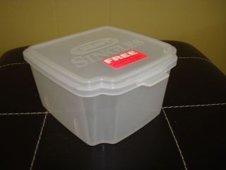 Kraft Singles Cheese Container New Clear Plastic Snap Lid