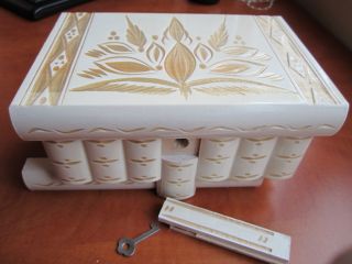 Exquisite Kossuth Puzzle Box Sorrento Art Secret Compartment Wood