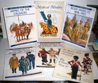 Books Osprey Mixed Lot Medieval 19th C WW2 Maas Reading copies IP $