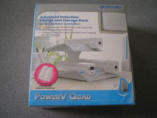 Konnet Powerv Quad Wireless Charging Dock for Wii New