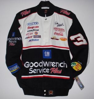 Size L NASCAR Dale Earnhardt SR Cotton Embroidered Jacket JH Design L