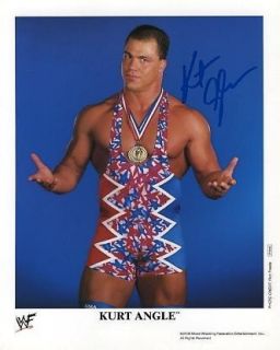 Kurt Angle Hand Signed 2000 WWF Promo P 660 WWF
