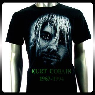 Nirvana Kurt Cobain Rock Punk Music Band T Shirt Sz L NI31