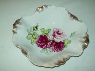 Antique La Belle China Bowl Marked w P by Wheeling Pottery Late 1880S