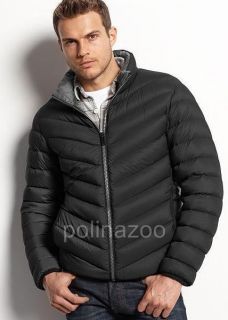 Guess Down Coat Lightweight Puffer Jacket Gray Charcoal New 2012