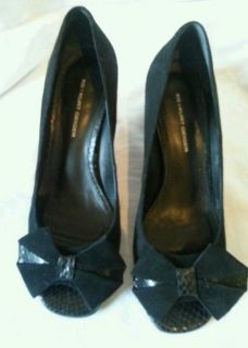 KG Kurt Geiger Black Suede Leather Shoes Size 5