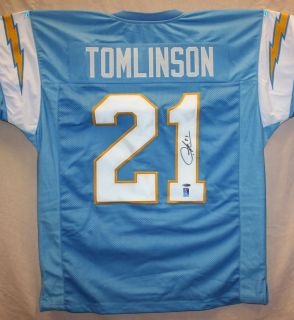 LaDainian Tomlinson Autographed San Diego Chargers Blue Jersey w