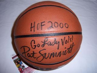 Tennessee HOF 2000 Go Lady Vols JSA COA Signed Basketball